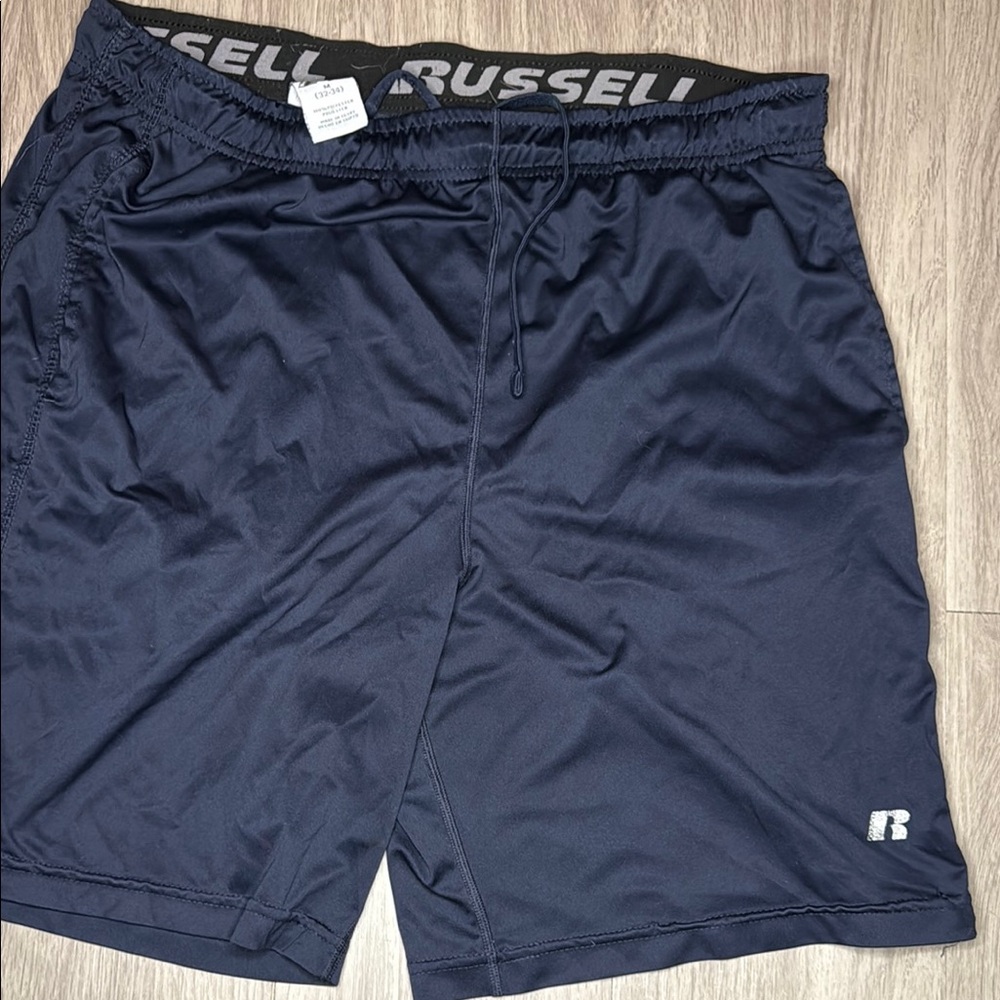 Russell Athletic Men's Navy Athletic Shorts